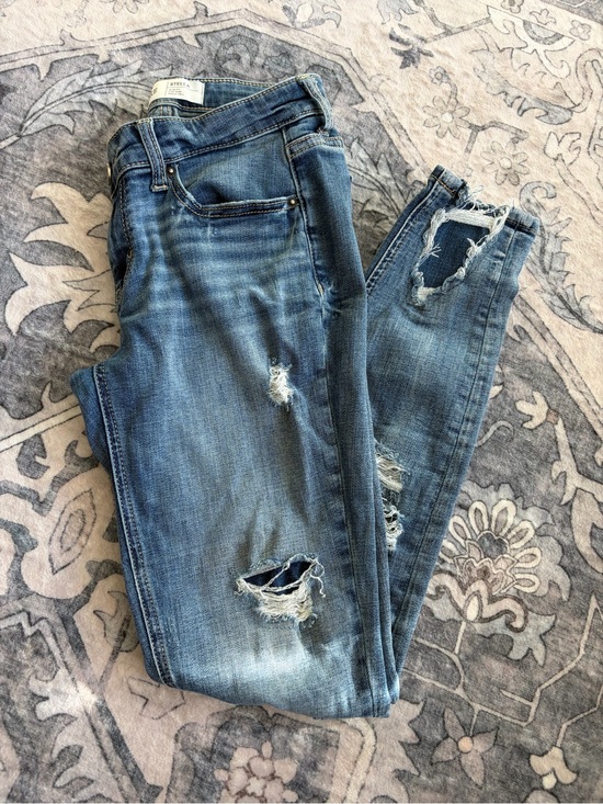 BKE Denim - BKE Distressed Light Blue Women's Skinny Jeans